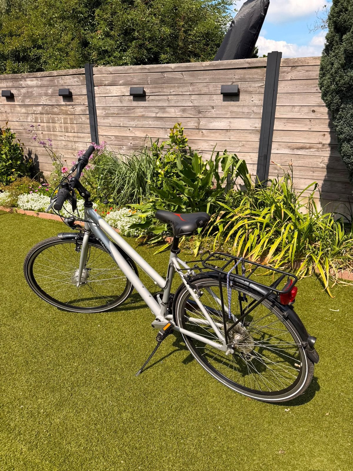 Damesfiets B’twin, Gebruikt, Velgrem, Versnellingen, 50 tot 53 cm