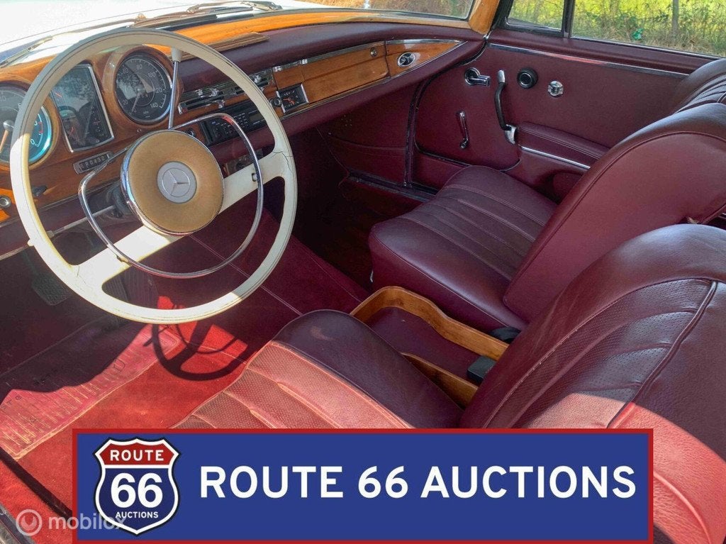 Mercedes-Benz 220 SE Coupe | 1963 | Route 66 Auctions, Auto's, Oldtimers, Zwart, Mercedes-Benz, Bedrijf, Handgeschakeld