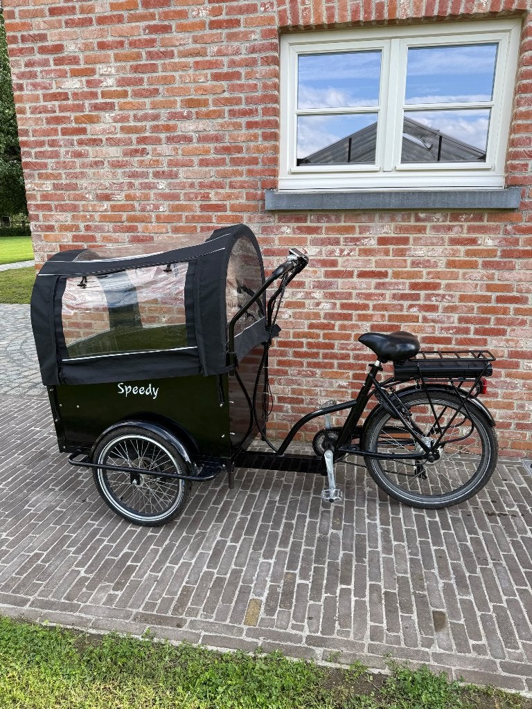 Elektrische bakfiets, Fietsen en Brommers, Fietsen | Bakfietsen, 4 kinderen of meer, Gebruikt, Elektrisch, Schijfrem