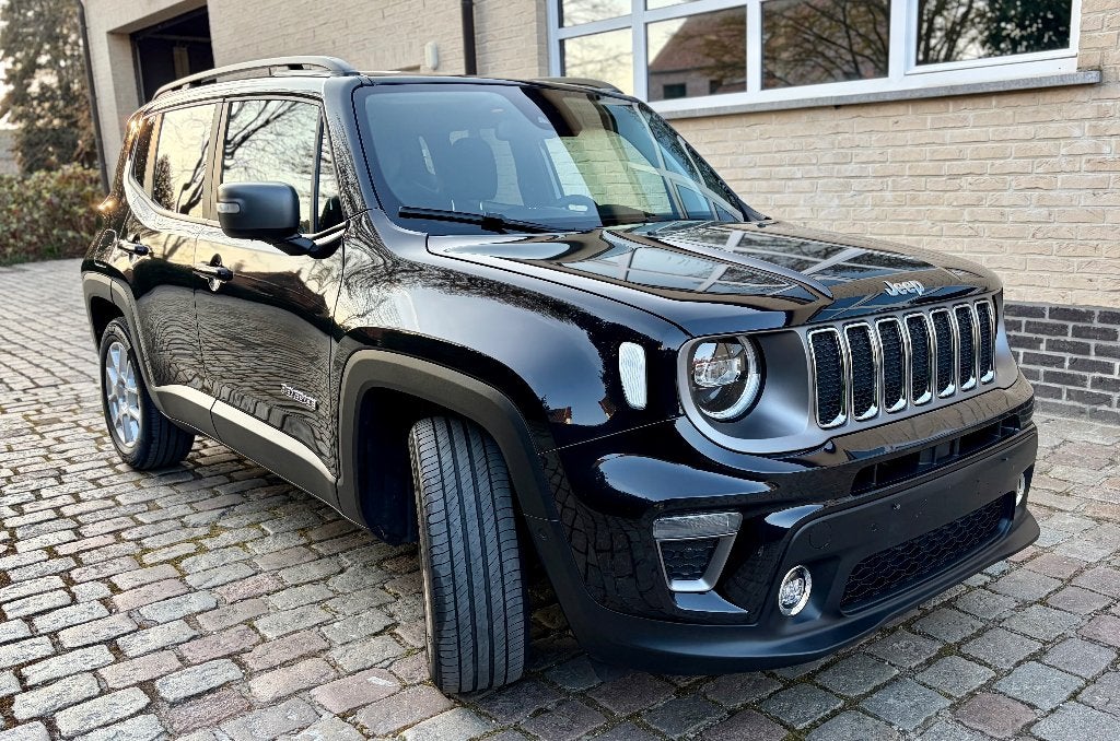 Jeep Renegade 1.3 T4 Limited Automaat ### 55000 km ###, Auto's, Stof, Zwart, 5 zetels, https://public.car-pass.be/vhr/3f6c7fb5-33b3-4a42-8b88-be8ae34c87e7?lang=fr#