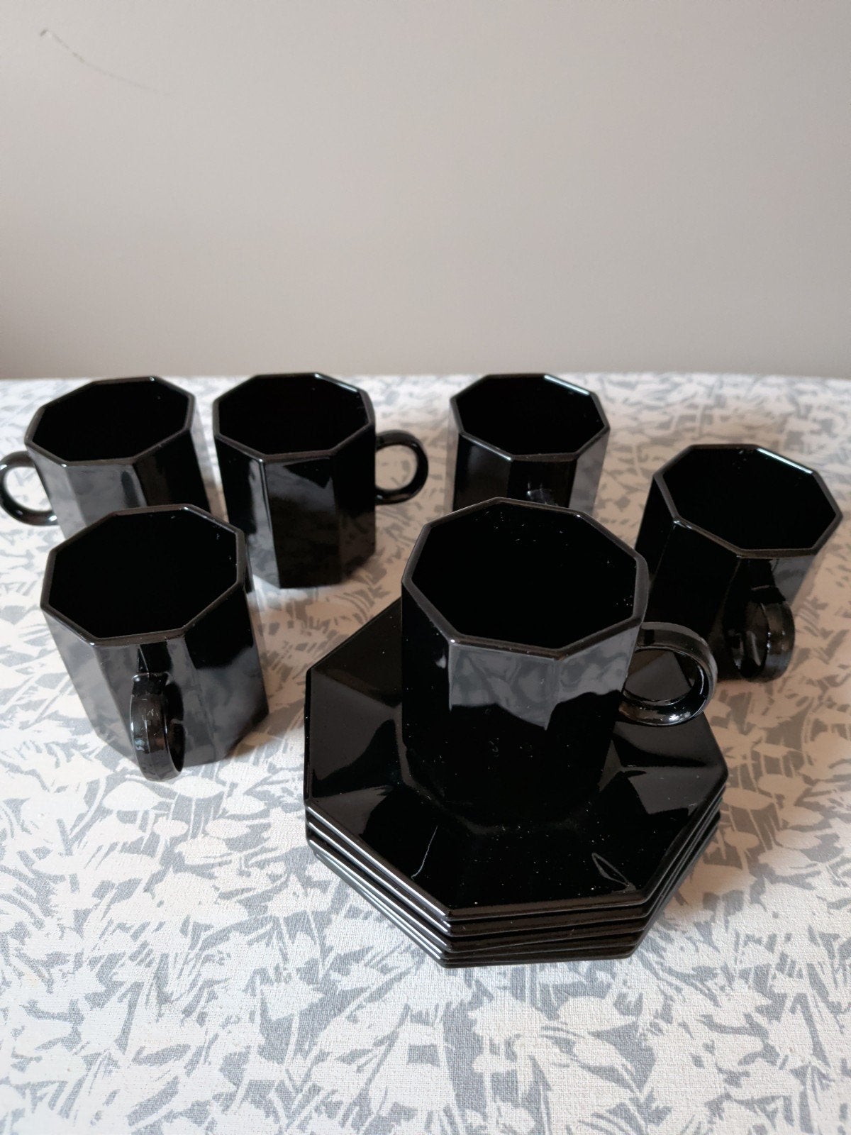 6 espresso kopjes, Ophalen, Klassiek, Kop(pen) en/of Schotel(s), Glas