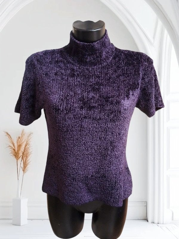 Petit pull tout doux aubergine - Un monde de Camaïeu (M), Taille 38/40 (M), Enlèvement ou Envoi, Camaieu, Comme neuf