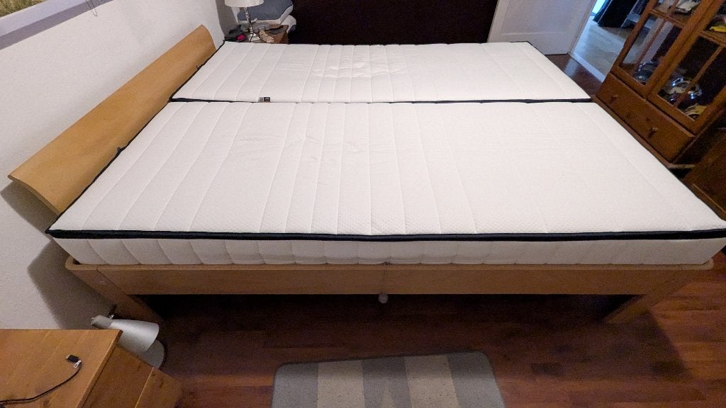 2x Auping Two Medium Matrassen 80x200 ZIJN NOG BIJNA NIEUW!, Ophalen, Tweepersoons, Zo goed als nieuw, Matras