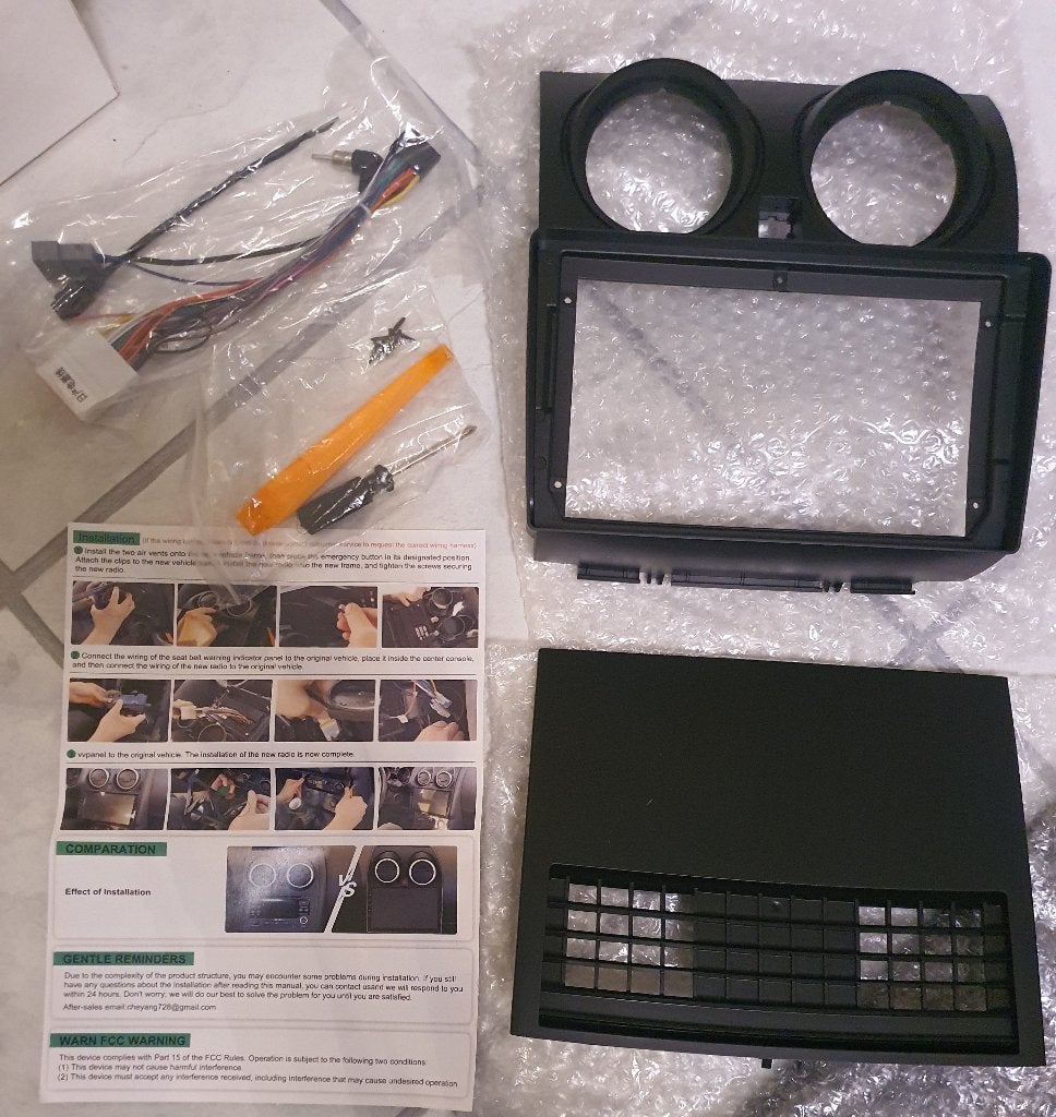 Autoradio inbouwframe / dashboard paneel met accessoires, Ophalen of Verzenden, Nieuw