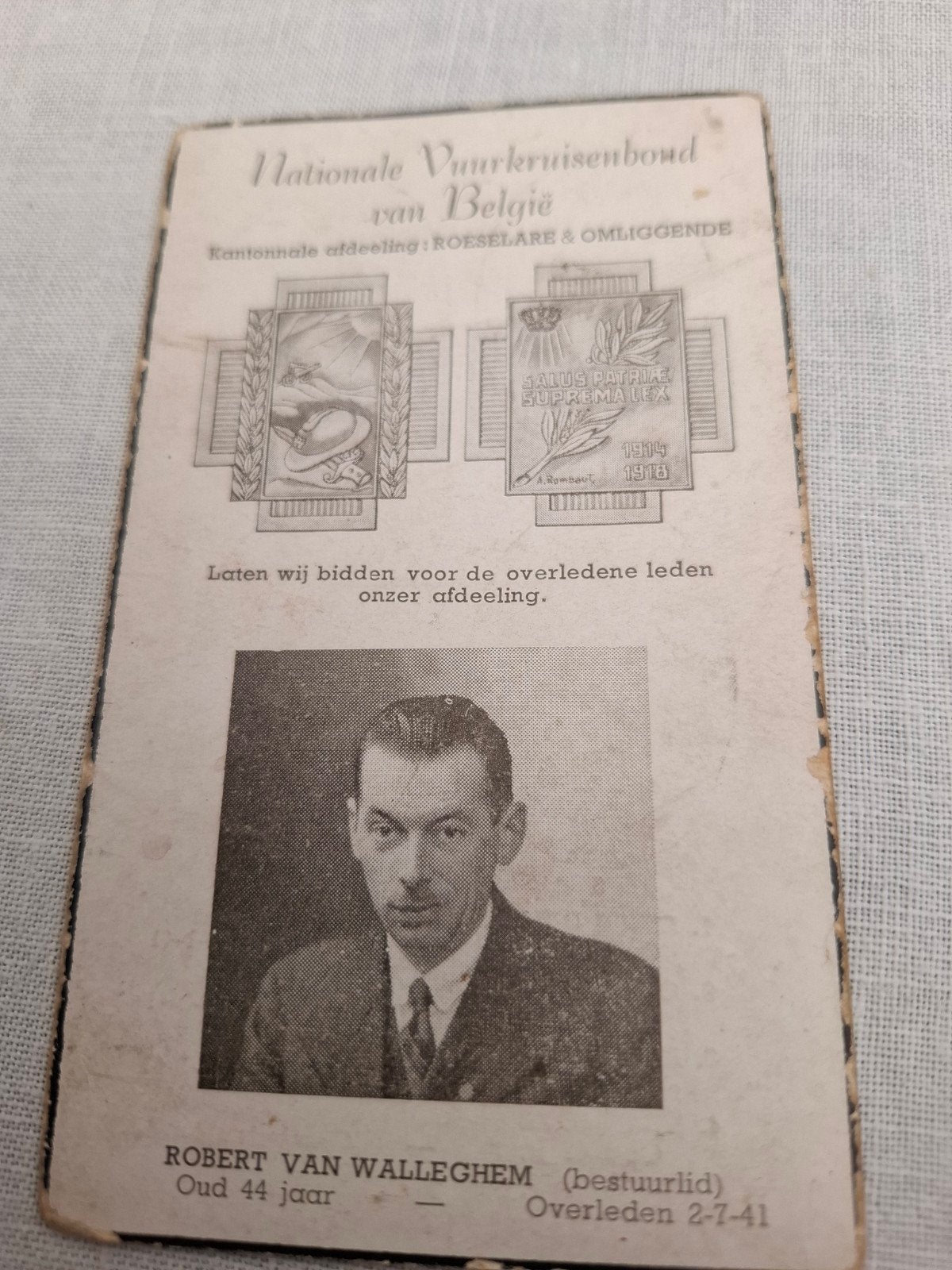 herdenkingsprentje 1941, Ophalen of Verzenden