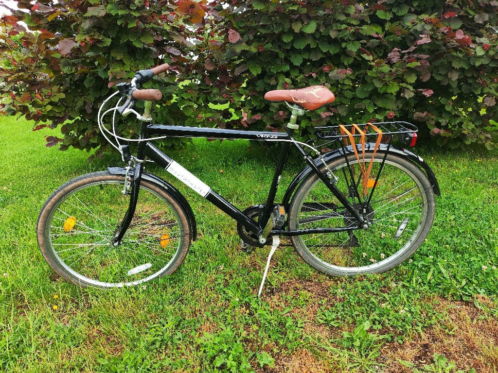 Kinderfiets 26 inch zwart, Ophalen, Gebruikt, Velgrem, 20 inch of meer
