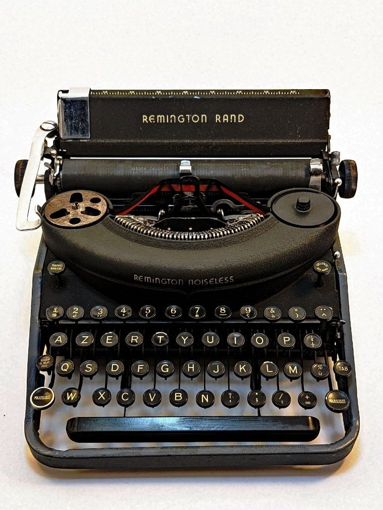 Remington Noiseless AZERTY 1930-1940, Divers, Machines à écrire, Utilisé, Envoi