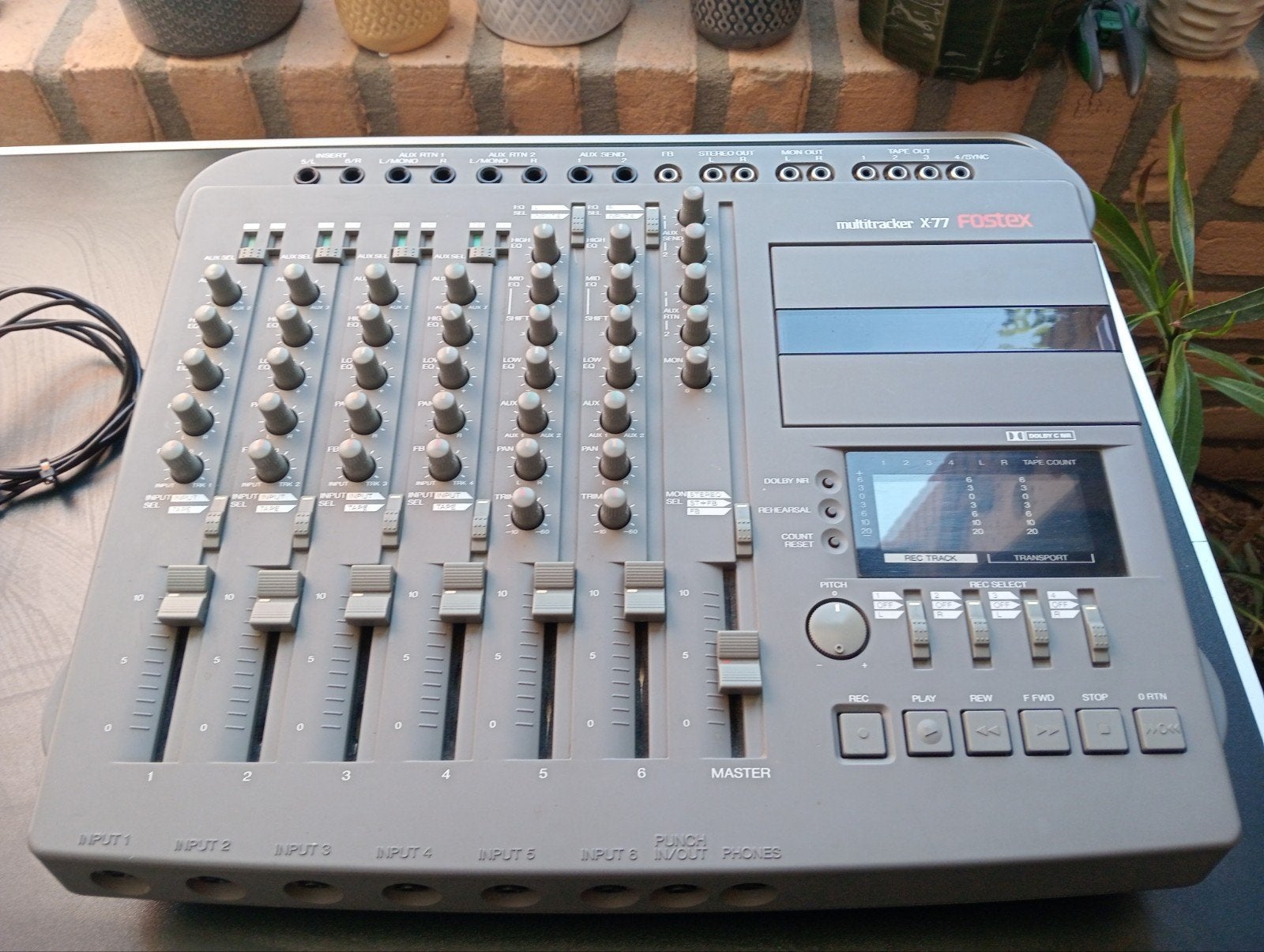 FOSTEX MULTITRACKER X-77, Enlèvement ou Envoi, Comme neuf, Entrée micro