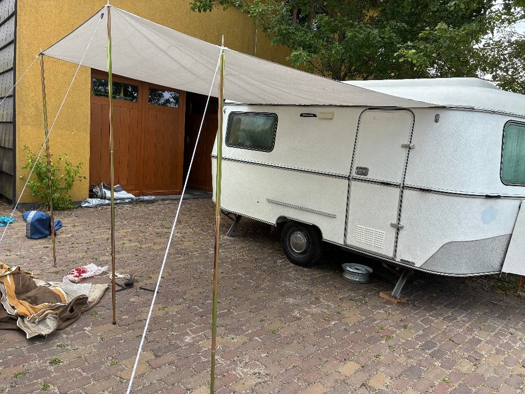 Universele caravanluifel, Caravans en Kamperen, Ophalen, Zo goed als nieuw