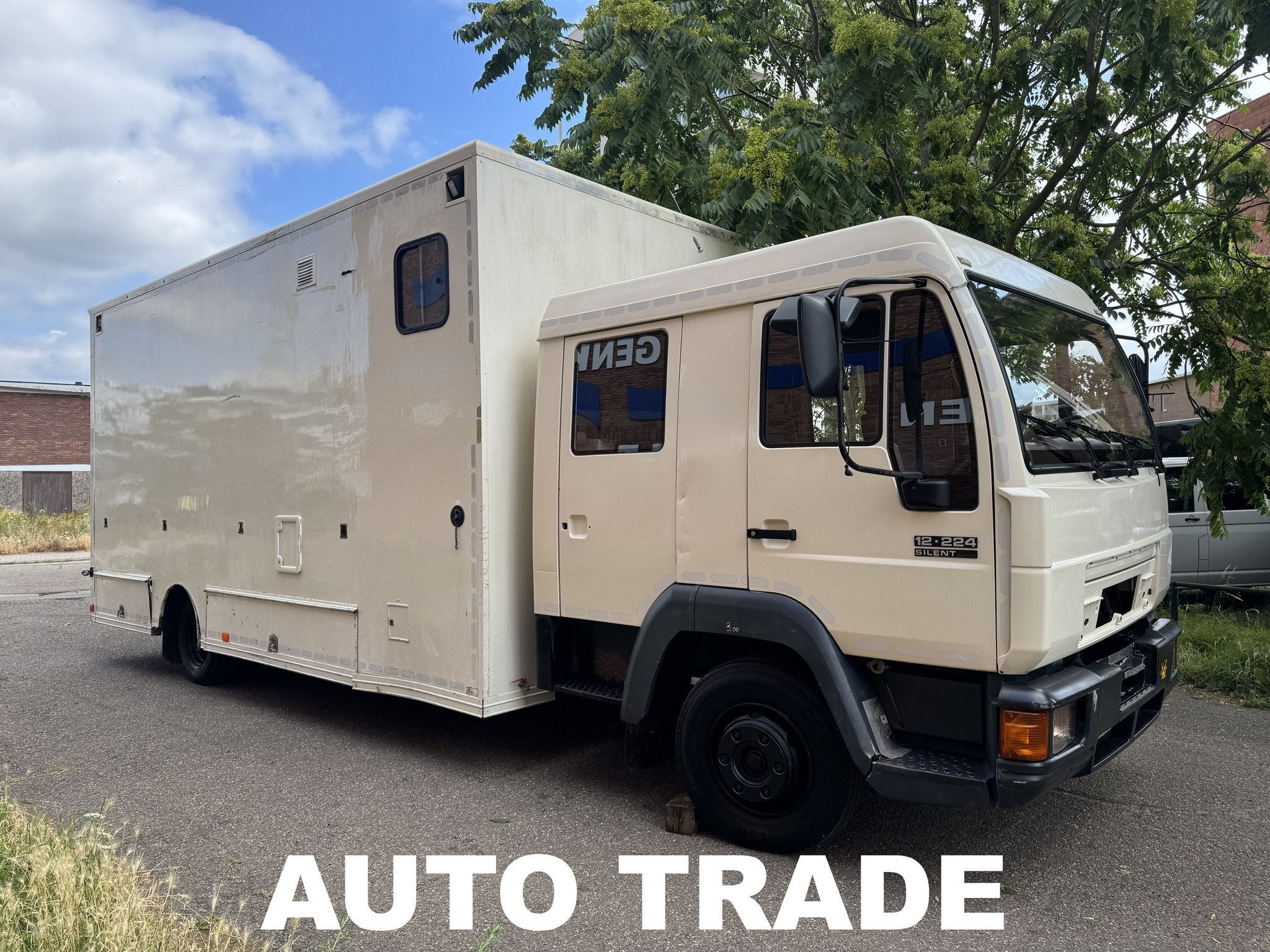MAN 1 | Paardenwagen | Dubbele Cabine | 6 zitplaatsen |, Auto's, Euro 2, Stof, MAN, Wit