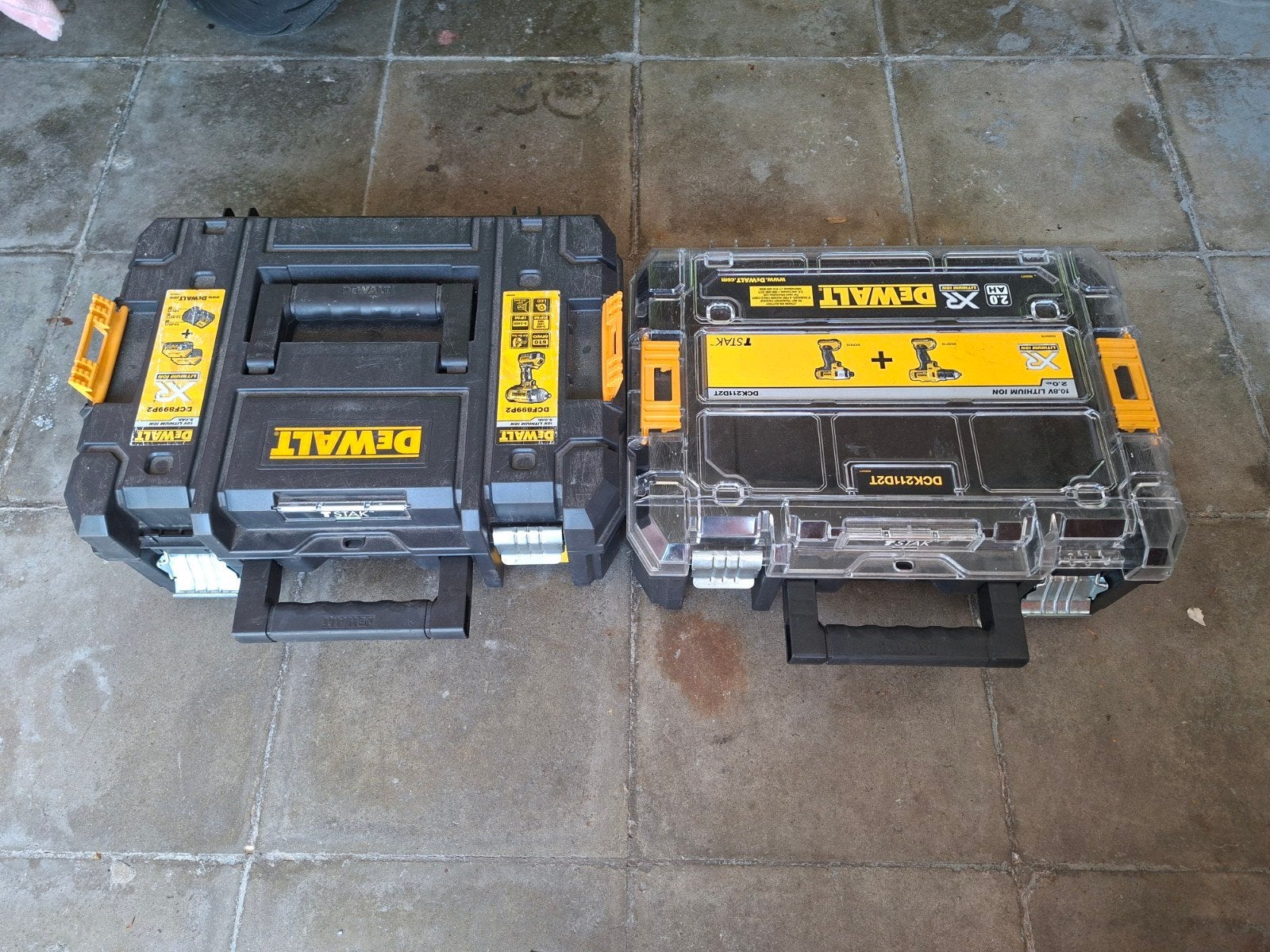 Dewalt koffers., Ophalen, Gebruikt