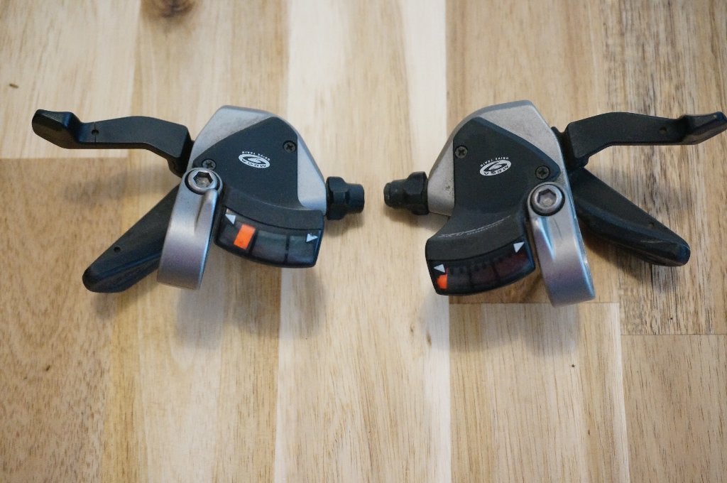Shimano Deore LX shifters 3x9 speed, Fietsen en Brommers, Gebruikt, Ophalen of Verzenden, Derailleur of Ketting, Aluminium