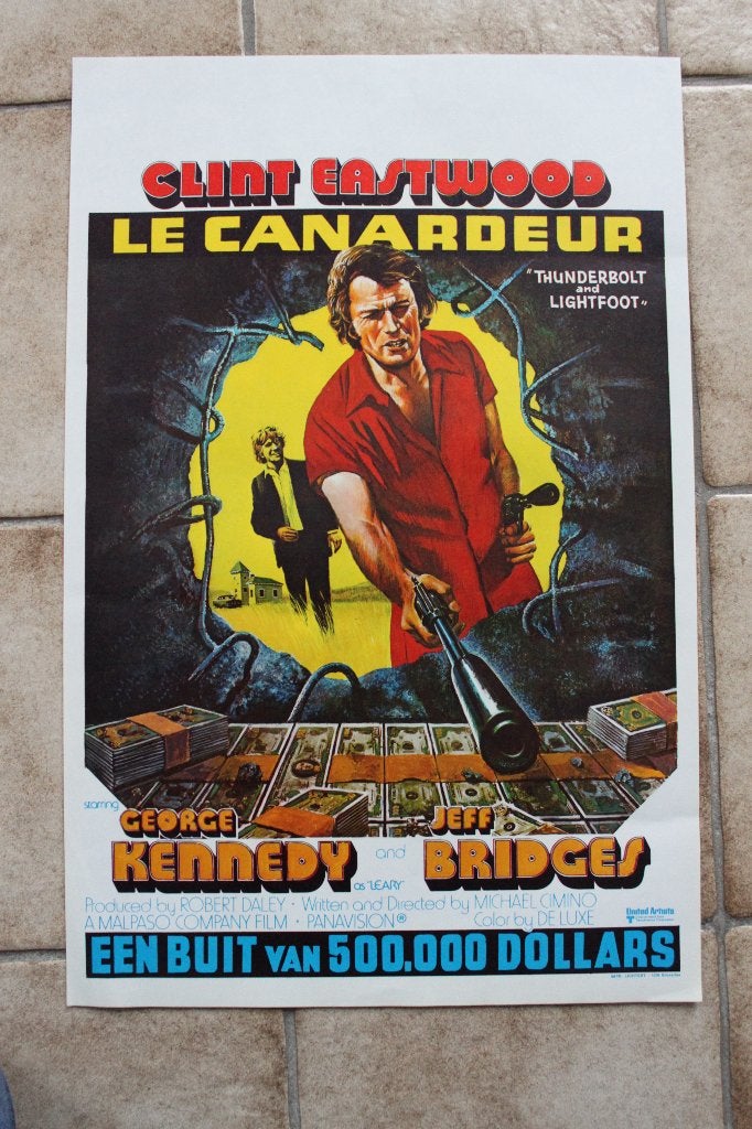filmaffiche Clint Eastwood Thunderbolt And Light filmposter, Collections, Posters & Affiches, Enlèvement ou Envoi, Rectangulaire vertical