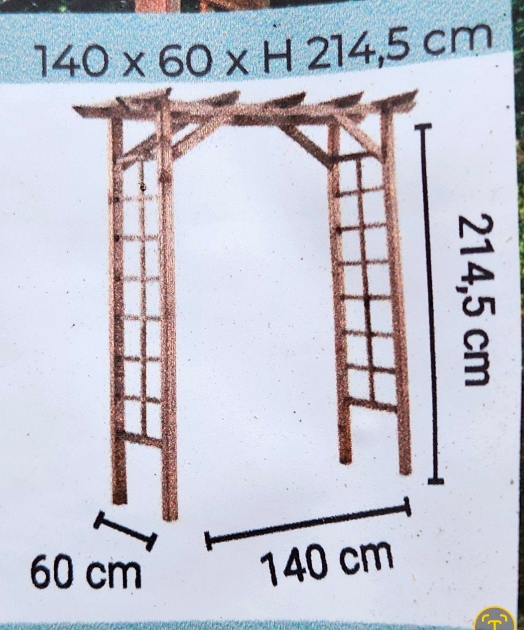 Entrée du jardin en roseraie en bois
Nouveau dans un emballa, Enlèvement, Neuf