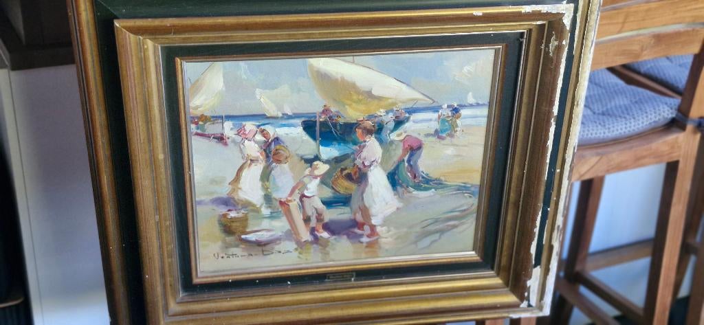 Toile tableau VENTURA DIAZ, Antiquités & Art, Art | Peinture | Classique, Enlèvement