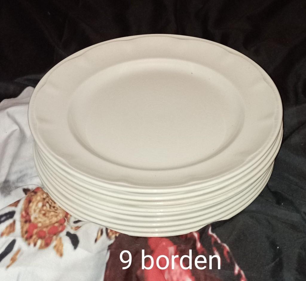 9 borden, Ophalen, Gebruikt, Bord(en)