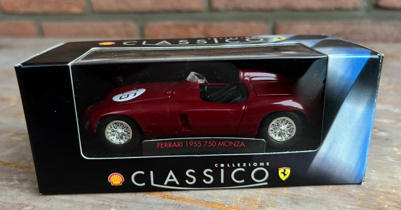 Ferrari 1955 750 Monza - Shell Ferrari Collection - 1:43, Ophalen of Verzenden, Zo goed als nieuw, Auto, Overige merken