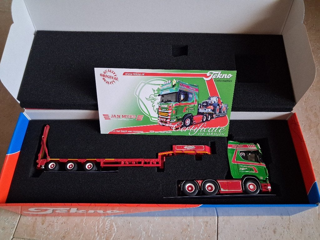 Tekno Jan Mues, Hobby en Vrije tijd, Modelauto's | 1:50, Ophalen of Verzenden, Nieuw, Bus of Vrachtwagen, Tekno