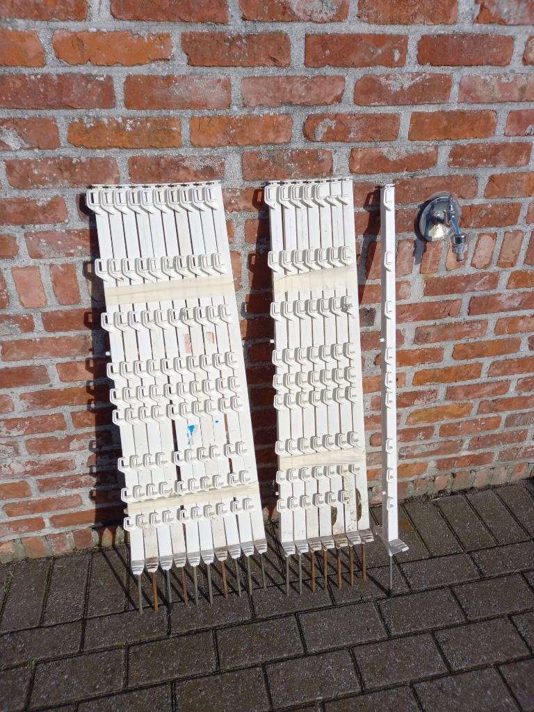 Schrikdraad palen met lint, Weidegang
