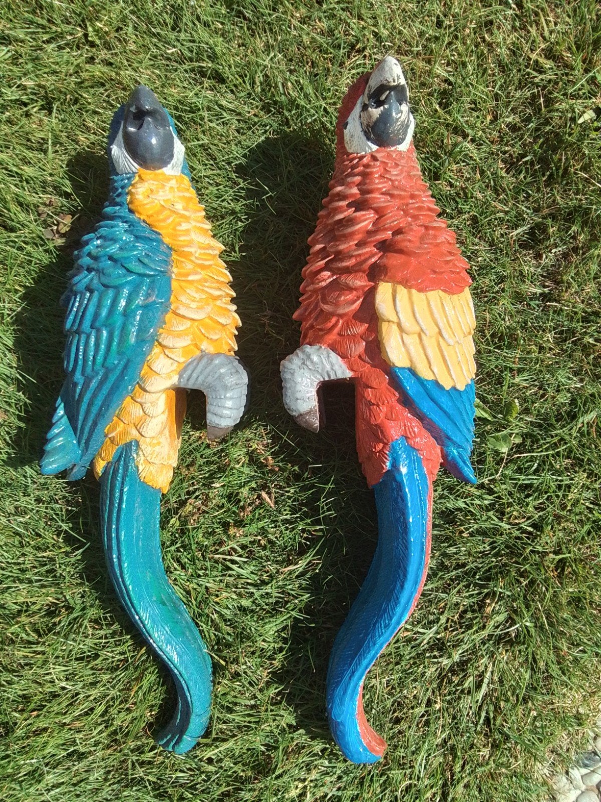 2 ara’s in polyester, Tuin en Terras, Ophalen