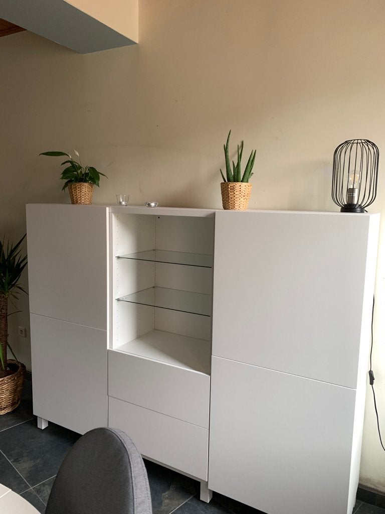 meuble blanc, Maison & Meubles, 25 à 50 cm, 150 à 200 cm, Comme neuf, Enlèvement
