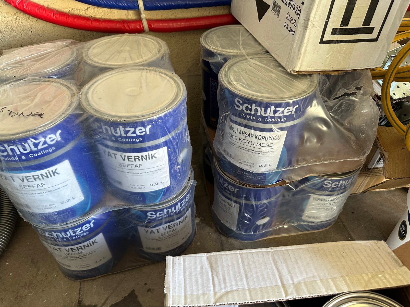 Hout verf Vernis per stuk 50€, Ophalen, Nieuw, Verf