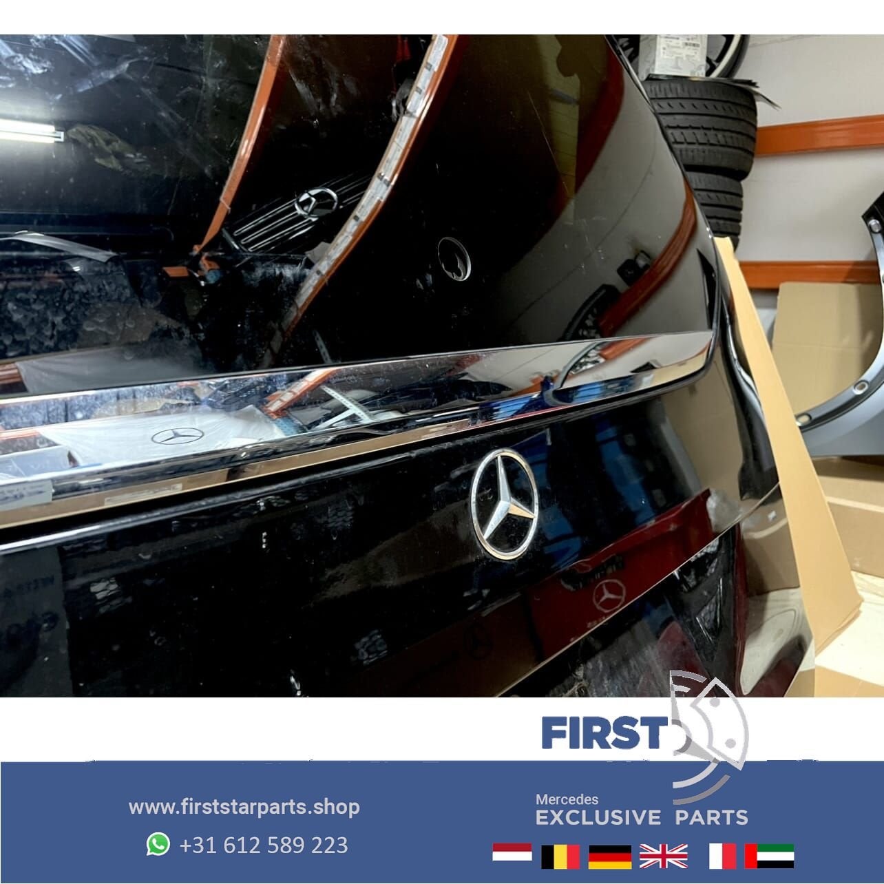W447 V KLASSE ACHTERKLEP VIP EDITION ZWART COMPLEET MET RUIT, Auto-onderdelen, Gebruikt, Ophalen of Verzenden, Achter, -