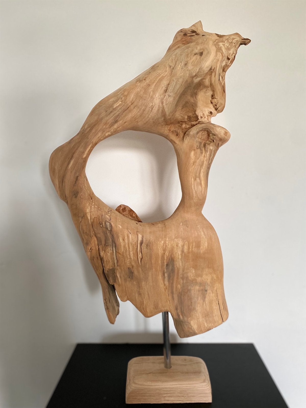 Organisch Houtsculptuur, Ophalen, Houtsnijwerk, 50 - 100 cm, Hout