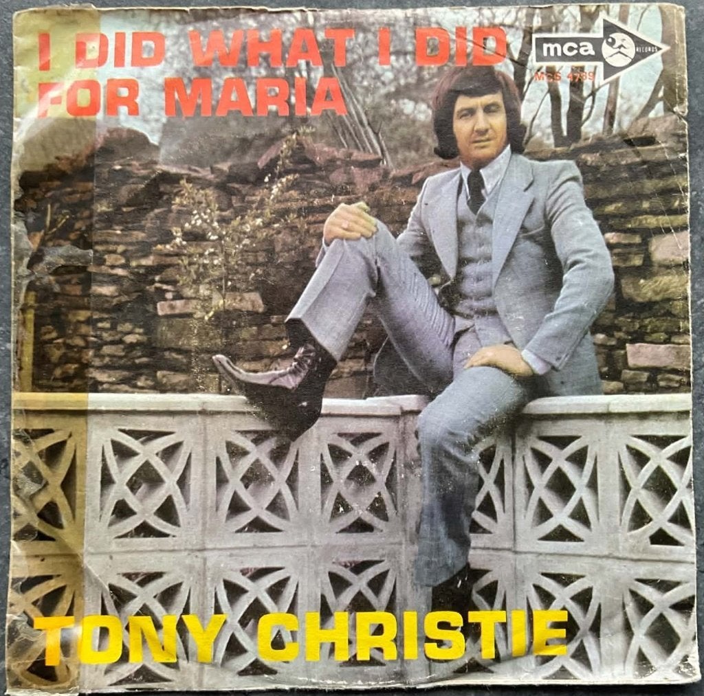 Tony Christie "I Did What I Did For Maria", Cd's en Dvd's, Gebruikt, Fotohoes, Overige genres, 7 inch