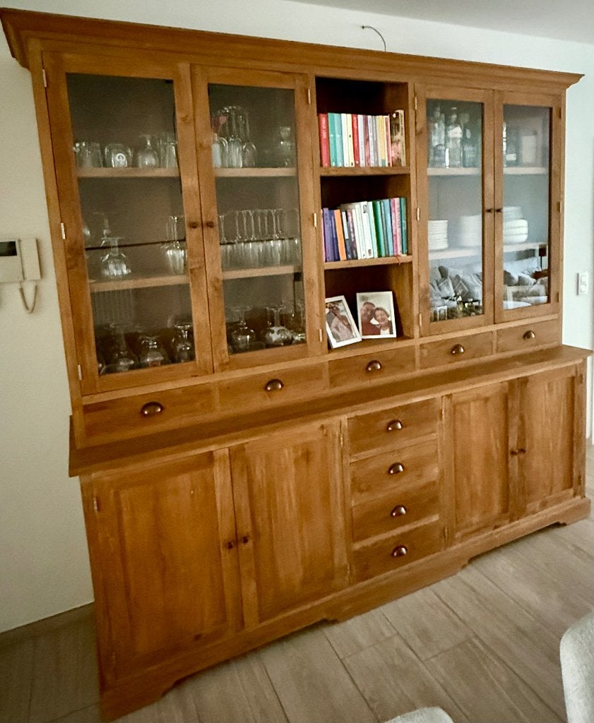 Kast teak, Ophalen, Met deur(en), Teakhout, Zo goed als nieuw