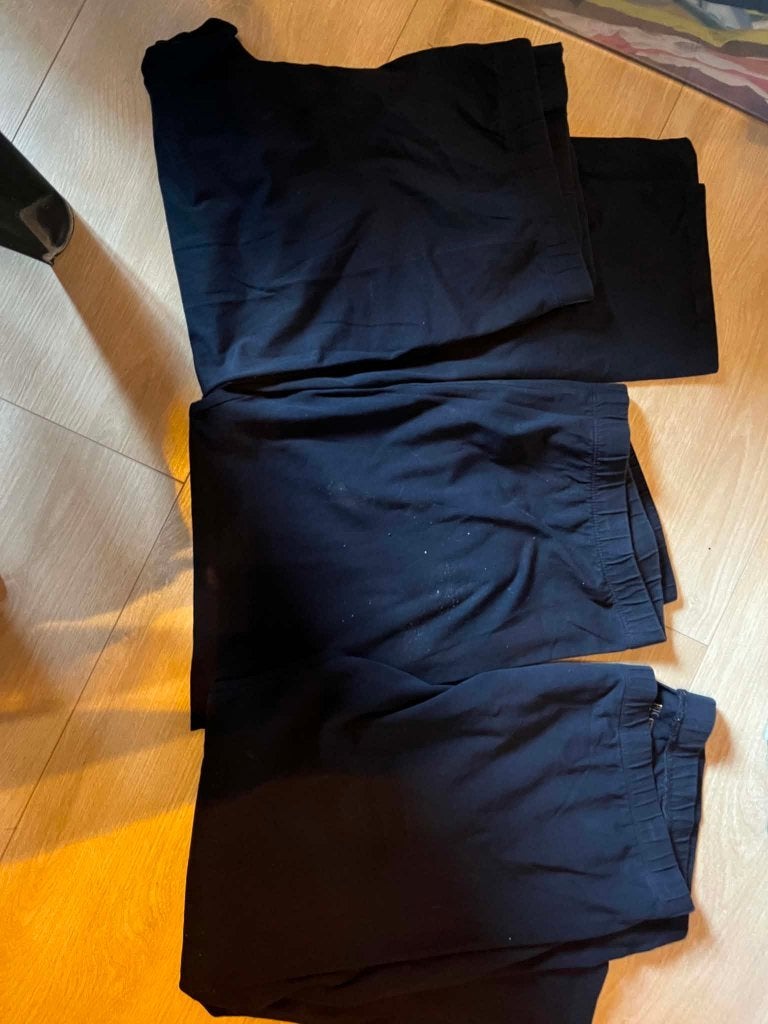 3 korte leggings blauw paprika 2 keer xxl en 1 keer xl, Kleding | Dames, Grote Maten, Blauw, Ophalen of Verzenden, Paprika, Gedragen