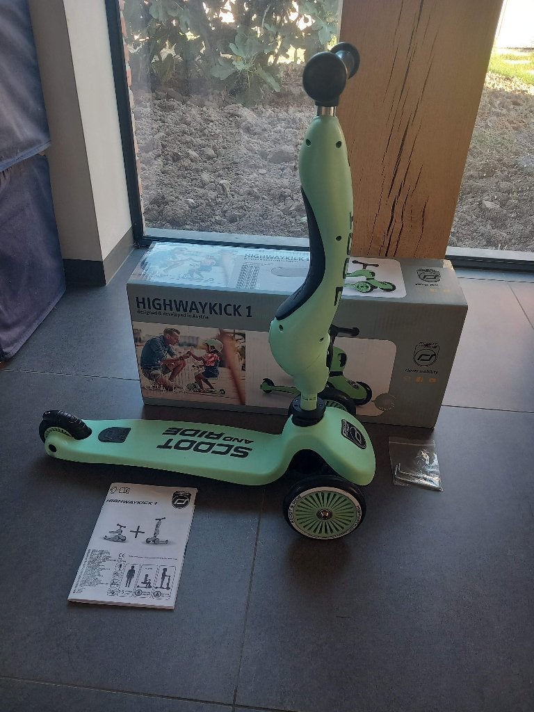 Scoot & Ride Highwaykick 1 – 2-in-1 Kinderstep, Fietsen en Brommers, Steps, Ophalen, Gebruikt, Overige typen, Scoot and ride