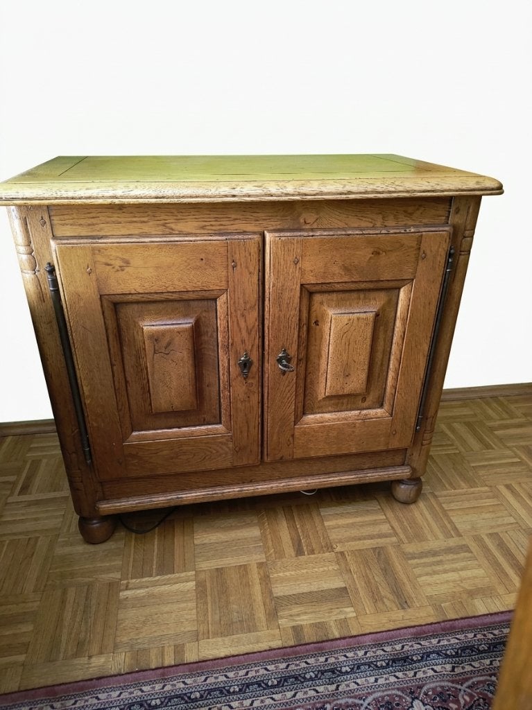 Houten (bijzet)kast met NF label, Huis en Inrichting, Ophalen, 50 tot 100 cm, 25 tot 50 cm, Gebruikt