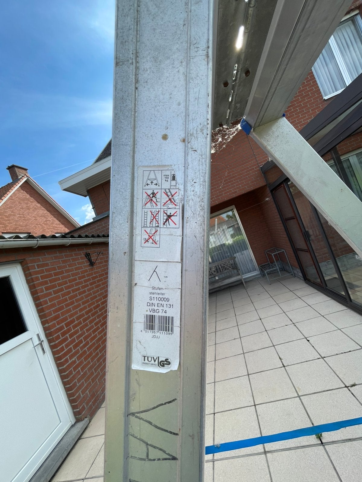 Alu traplader, Doe-het-zelf en Bouw, Ladders en Trappen, Ophalen, Zo goed als nieuw