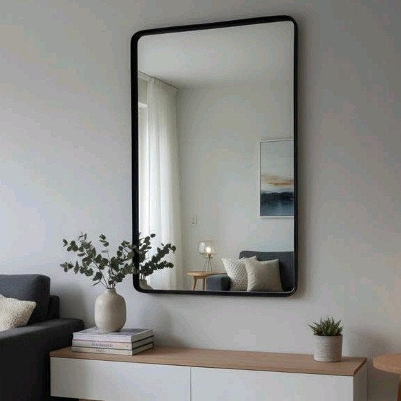 Spiegel, Huis en Inrichting, Woonaccessoires | Spiegels, Ophalen, 100 tot 150 cm, Zo goed als nieuw, 75 tot 100 cm
