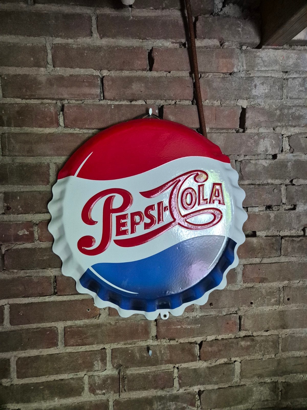 Pepsi emaille bord 50cm, Verzamelen, Ophalen of Verzenden