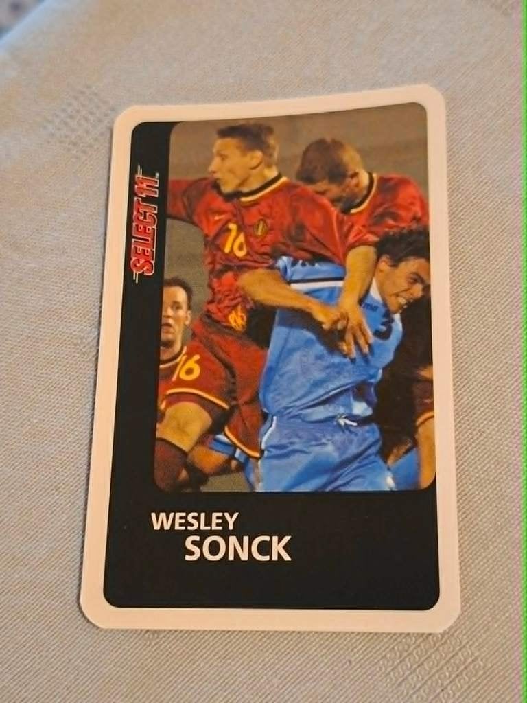 Voetbalkaart : Wesley Sonck / Rode Duivels, Ophalen of Verzenden, Zo goed als nieuw, Spelerskaart