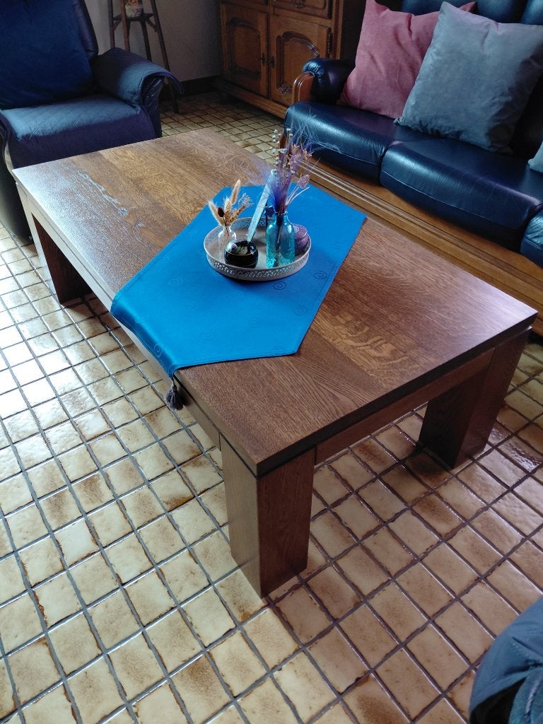 HOUTEN SALONTAFEL, Ophalen, KLASSIEK, 100 tot 150 cm, Eikenhout