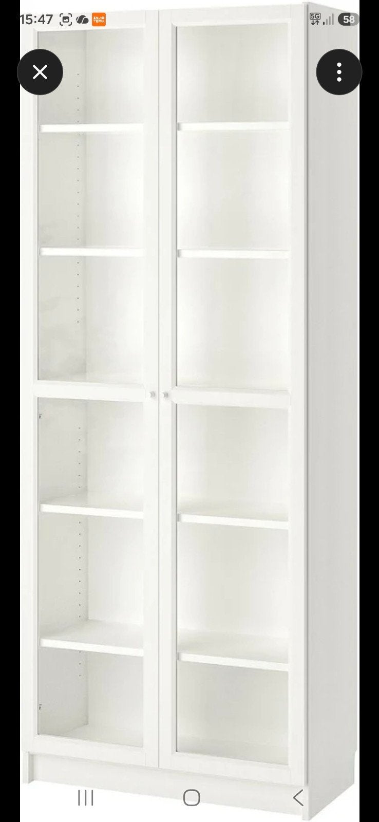 bibliothèque ikea, Enlèvement