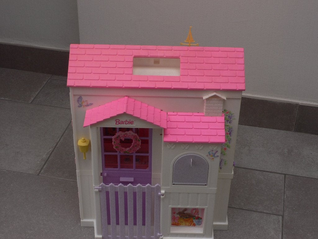 barbiehuis+toebehoren, Ophalen, Gebruikt, Poppenhuis
