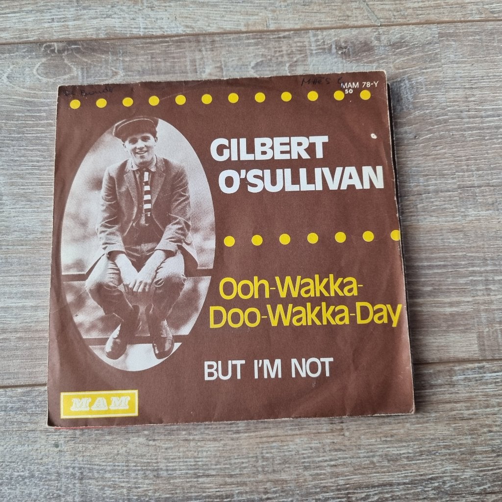 7" Gilbert O'Sullivan - Ooh-wakka-doo-wakka-day, Cd's en Dvd's, Ophalen of Verzenden, Gebruikt, 7 inch, Pop