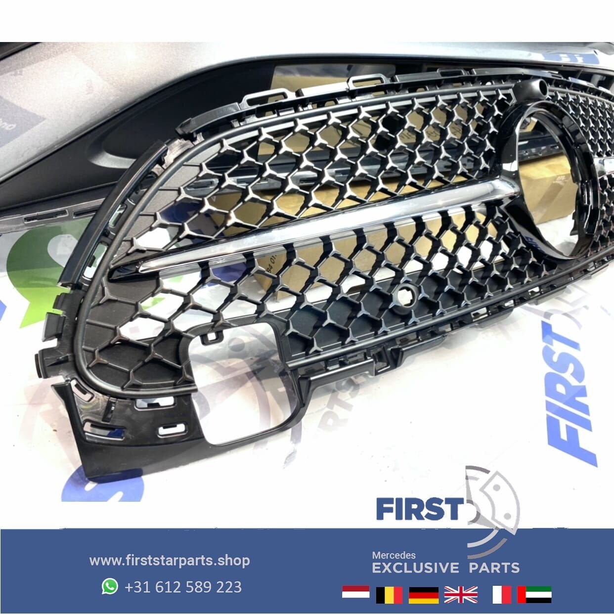 2014 W206 S206 AMG VOORBUMPER DIAMOND STARS GRIL 2021-2024 o, Utilisé, -, -, Enlèvement ou Envoi