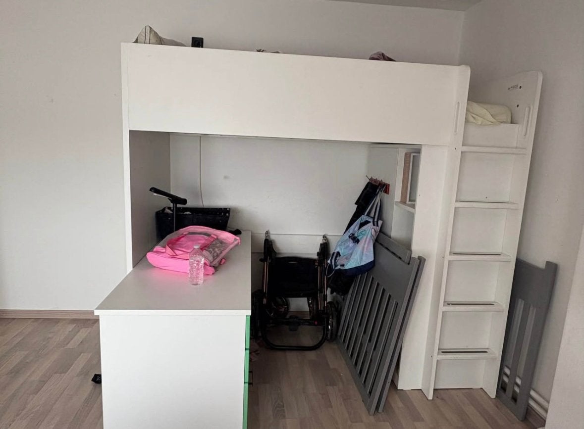 Hoogslaper met bureau, Ophalen, Nieuw, Hoogslaper
