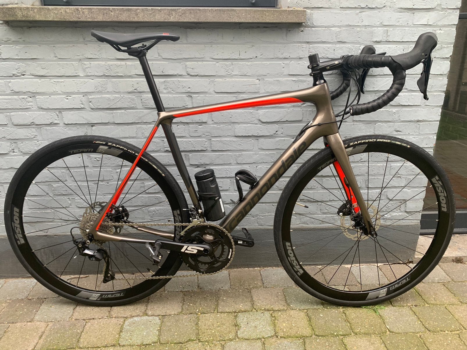 Cannondale synapse maar 56. Carbon 105 groep.  Als nieuw., Fietsen en Brommers, Fietsen | Racefietsen, Ophalen, Zo goed als nieuw