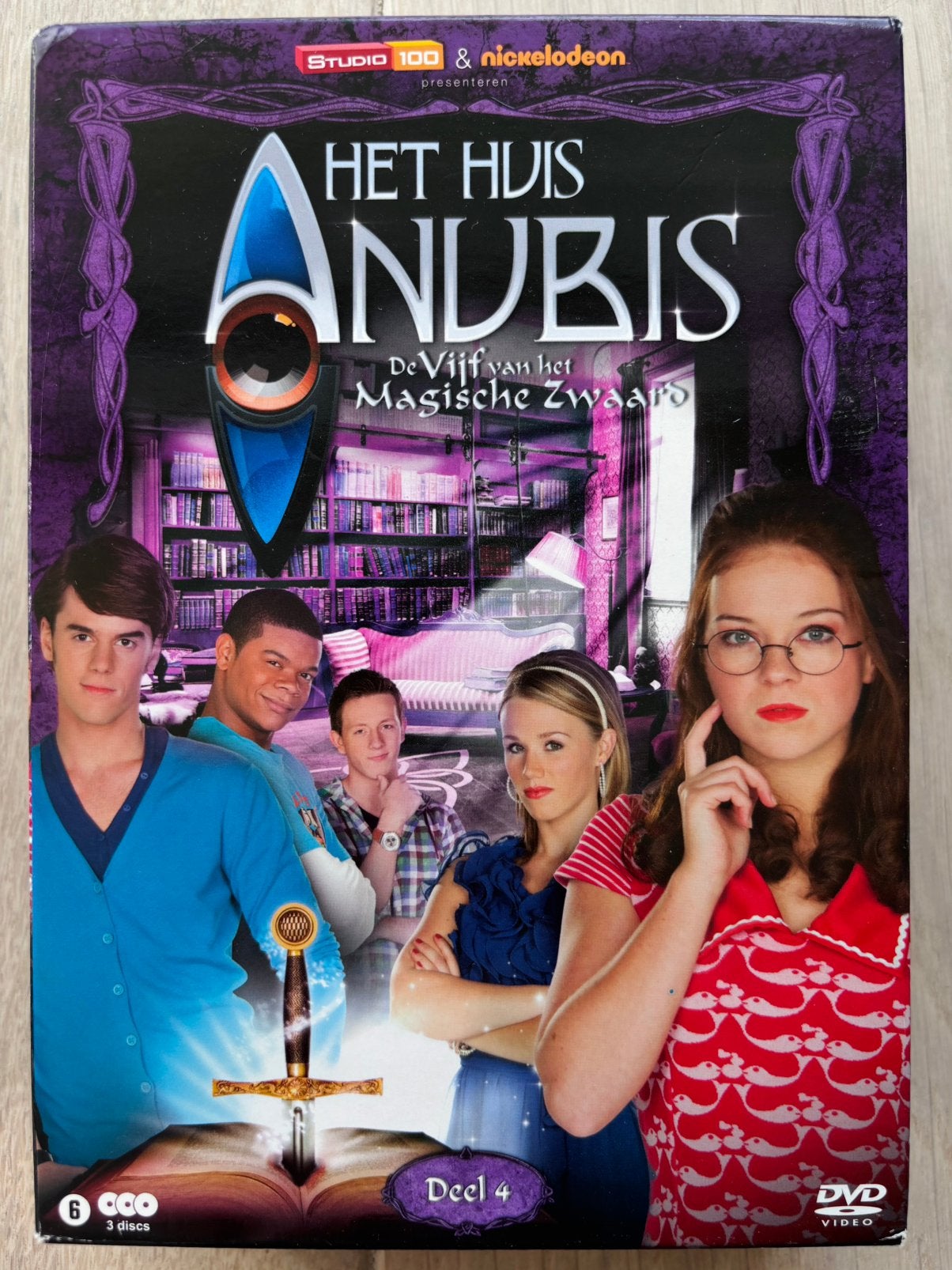Het Huis Anubis DVD: Vijf van het Magische Zwaard: Reeks 4, Alle leeftijden, Seizoen 4, Zo goed als nieuw, Actie en Avontuur