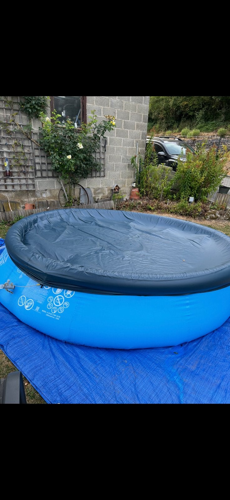 Piscine autoportante avec bache et pompe, Jardin & Terrasse, Piscines, Enlèvement, Comme neuf, Piscine gonflable, Moins de 80 cm