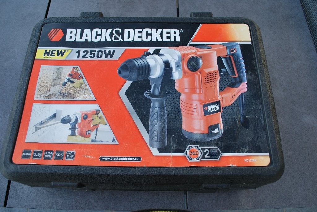 Black&Decker Boorhamer, Ophalen, 600 watt of meer, Overige typen, Klopboormechanisme