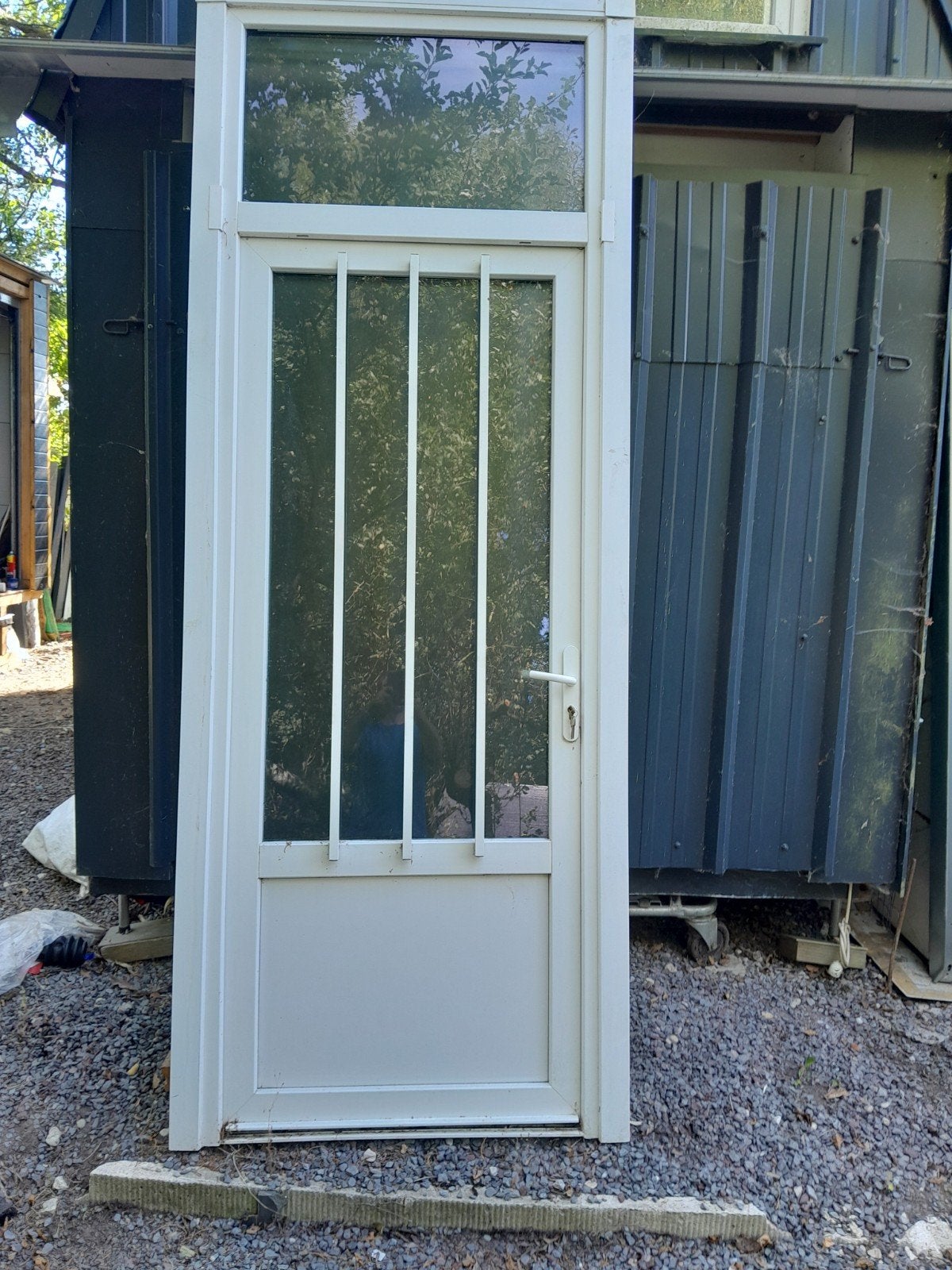 porte pvc, châssis fenêtre pvc chêne doré., Aluminium