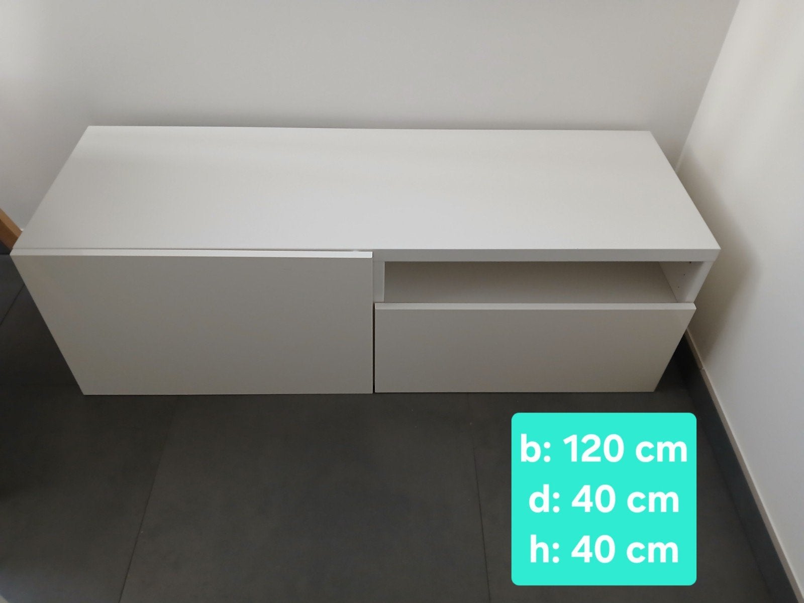 Tv kast ikea wit, Ophalen