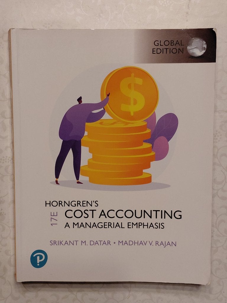 Horngren's cost accounting a managerial emphasis (17e), Boeken, Ophalen of Verzenden, Zo goed als nieuw, Hogeschool, Pearson